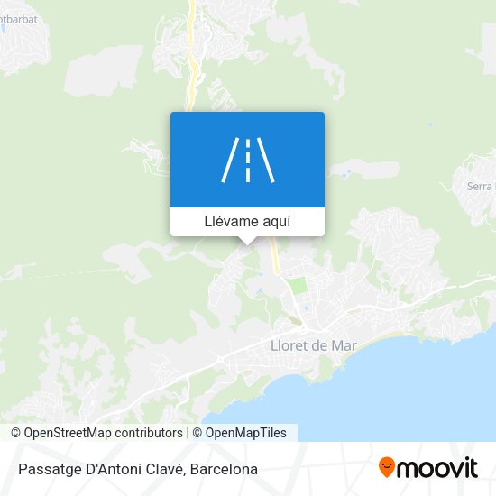 Mapa Passatge D'Antoni Clavé