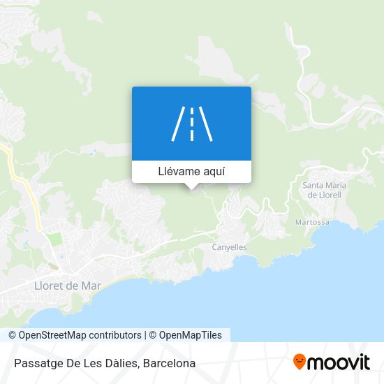 Mapa Passatge De Les Dàlies