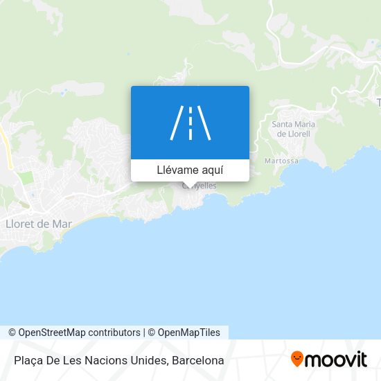 Mapa Plaça De Les Nacions Unides