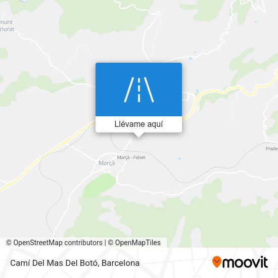 Mapa Camí Del Mas Del Botó