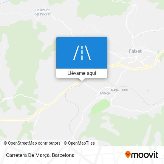 Mapa Carretera De Marçà