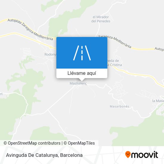 Mapa Avinguda De Catalunya