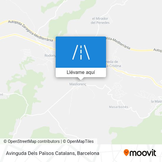 Mapa Avinguda Dels Països Catalans