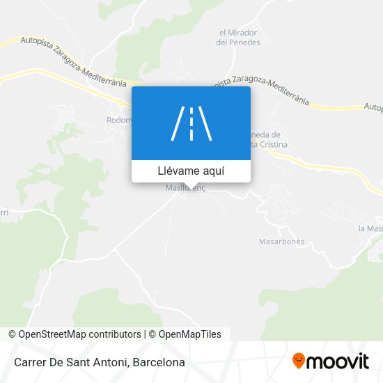 Mapa Carrer De Sant Antoni
