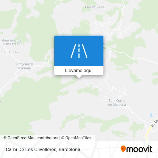 Mapa Camí De Les Clivelleres