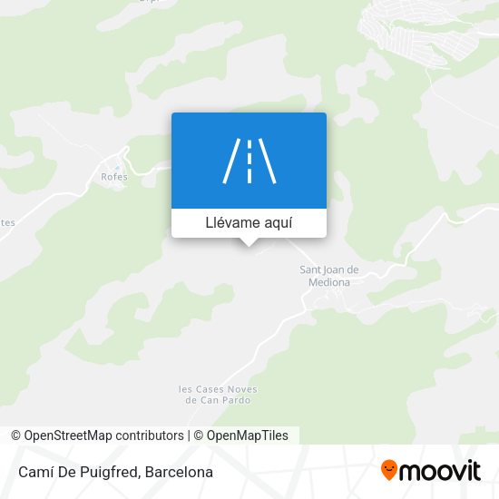 Mapa Camí De Puigfred