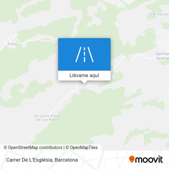 Mapa Carrer De L'Església
