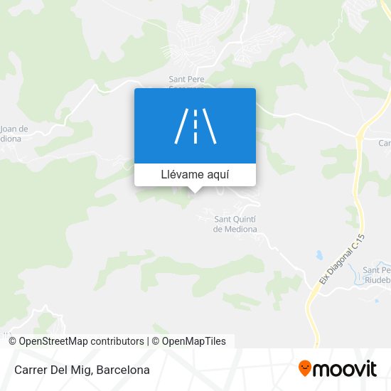 Mapa Carrer Del Mig