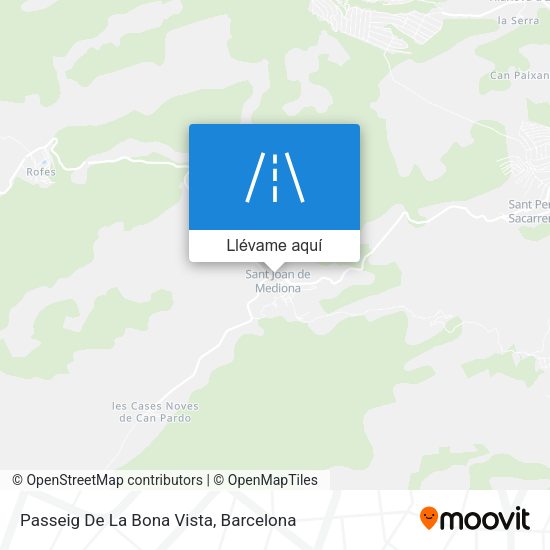 Mapa Passeig De La Bona Vista