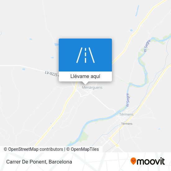 Mapa Carrer De Ponent
