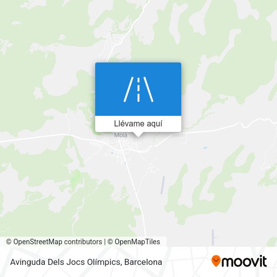Mapa Avinguda Dels Jocs Olímpics