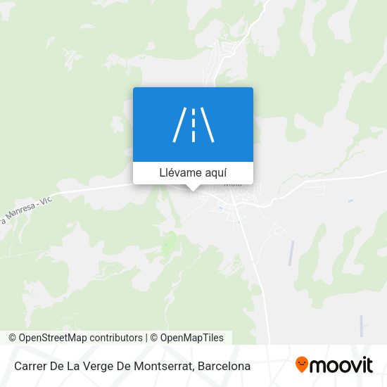 Mapa Carrer De La Verge De Montserrat
