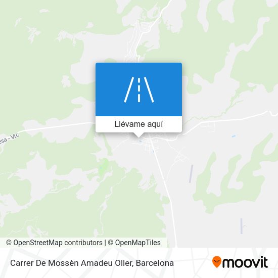 Mapa Carrer De Mossèn Amadeu Oller