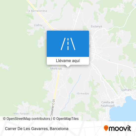 Mapa Carrer De Les Gavarres