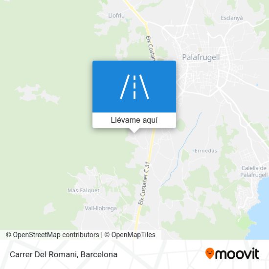 Mapa Carrer Del Romani