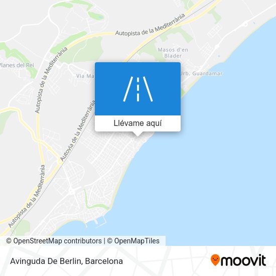 Mapa Avinguda De Berlin