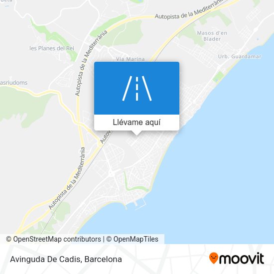 Mapa Avinguda De Cadis