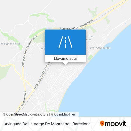 Mapa Avinguda De La Verge De Montserrat