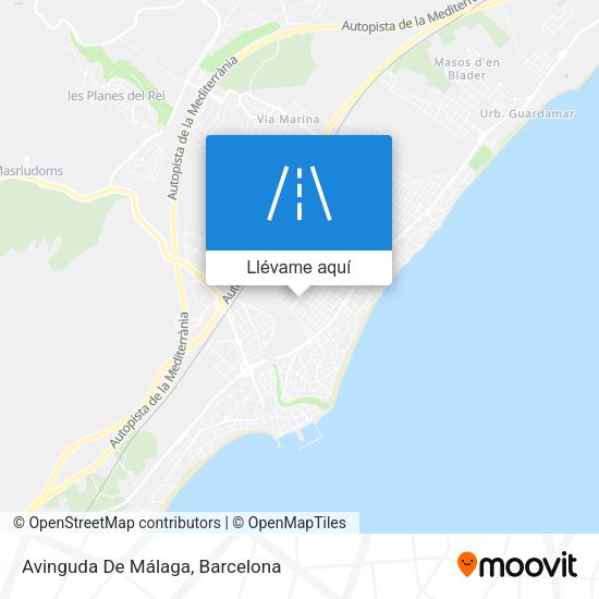 Mapa Avinguda De Málaga