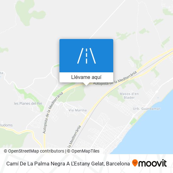 Mapa Camí De La Palma Negra A L'Estany Gelat