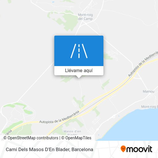 Mapa Camí Dels Masos D'En Blader