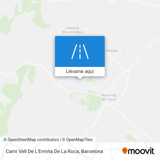 Mapa Camí Vell De L'Ermita De La Roca