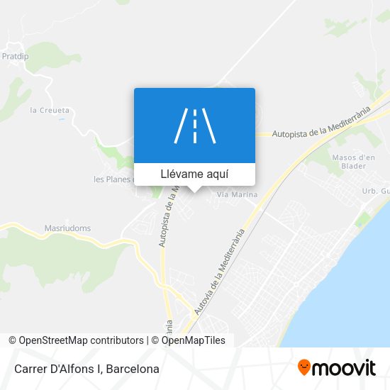 Mapa Carrer D'Alfons I