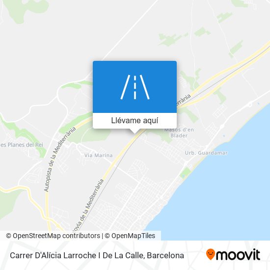 Mapa Carrer D'Alícia Larroche I De La Calle