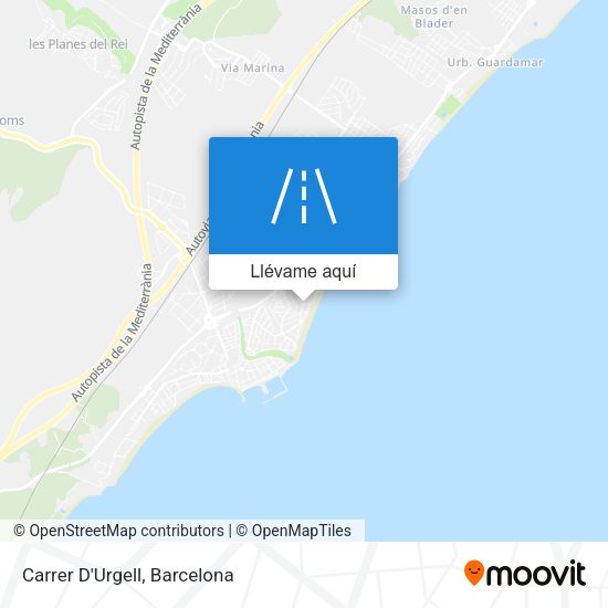 Mapa Carrer D'Urgell