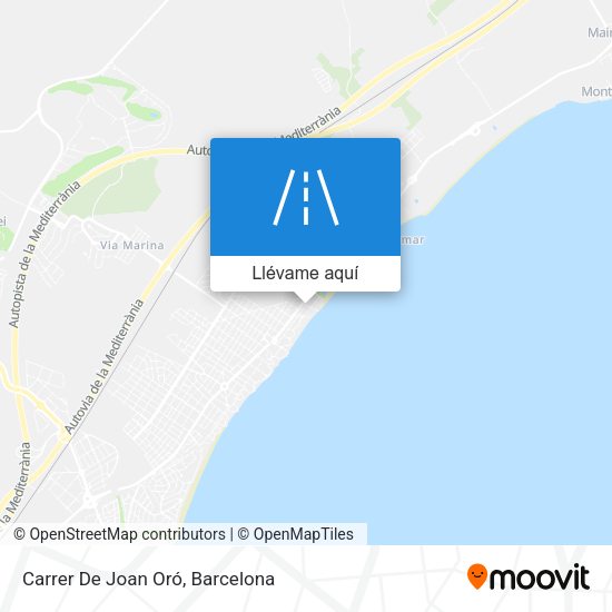Mapa Carrer De Joan Oró