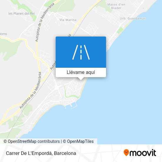 Mapa Carrer De L'Empordà