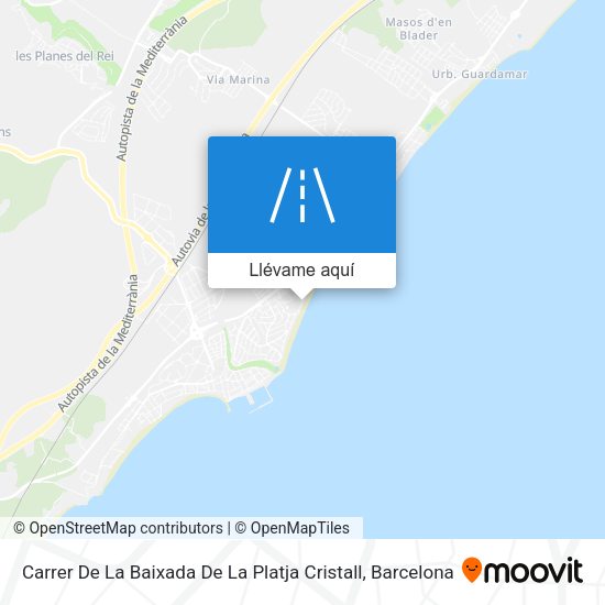 Mapa Carrer De La Baixada De La Platja Cristall