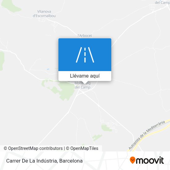 Mapa Carrer De La Indústria