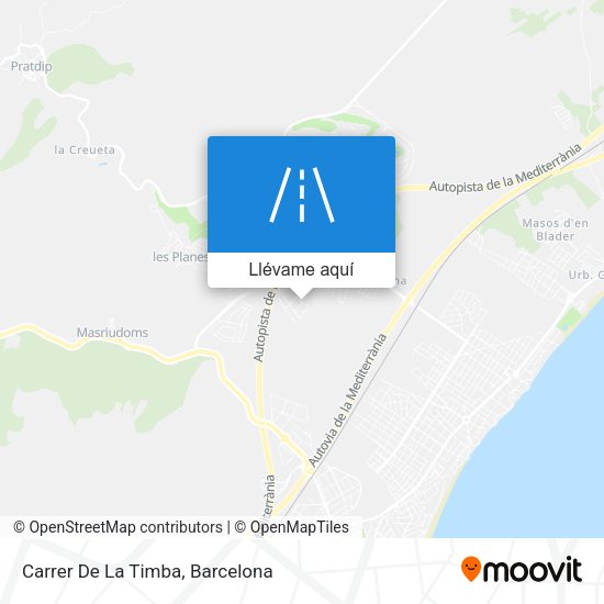 Mapa Carrer De La Timba