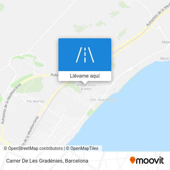 Mapa Carrer De Les Gradènies