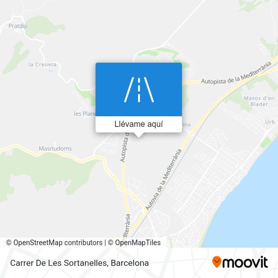 Mapa Carrer De Les Sortanelles