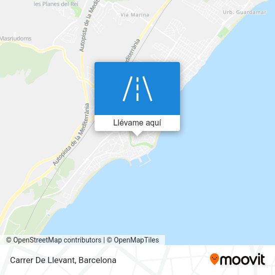 Mapa Carrer De Llevant