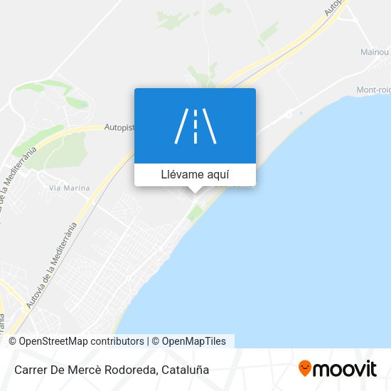 Mapa Carrer De Mercè Rodoreda