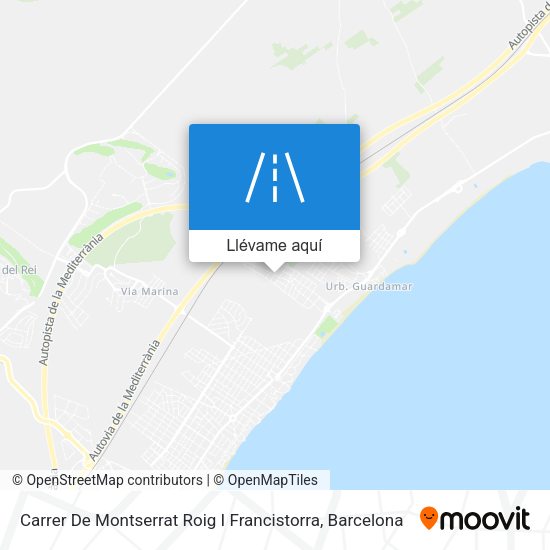 Mapa Carrer De Montserrat Roig I Francistorra