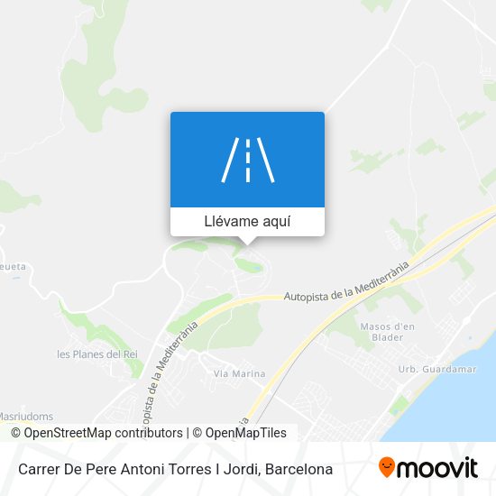 Mapa Carrer De Pere Antoni Torres I Jordi