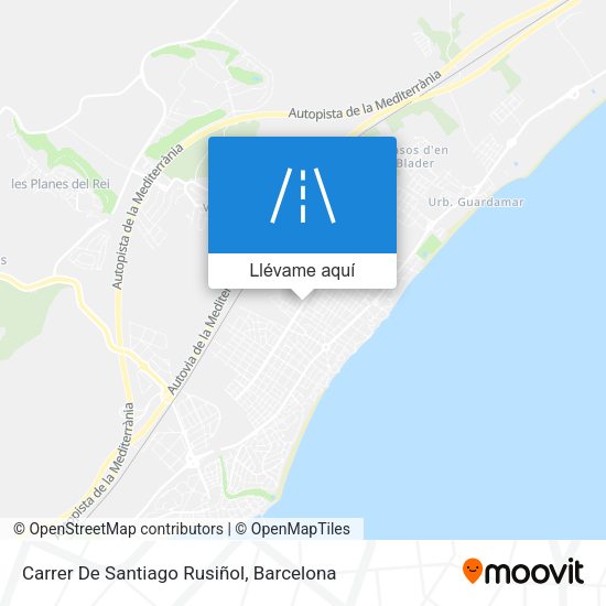 Mapa Carrer De Santiago Rusiñol