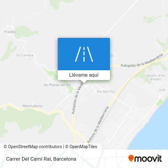 Mapa Carrer Del Camí Ral