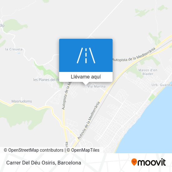 Mapa Carrer Del Déu Osiris