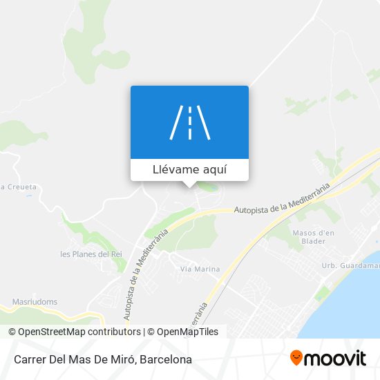 Mapa Carrer Del Mas De Miró