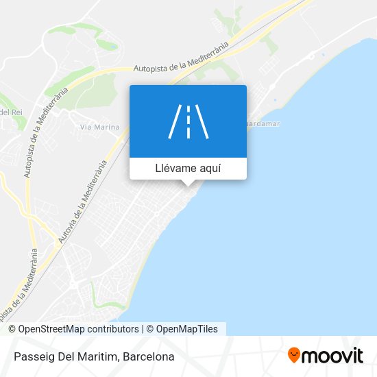 Mapa Passeig Del Maritim