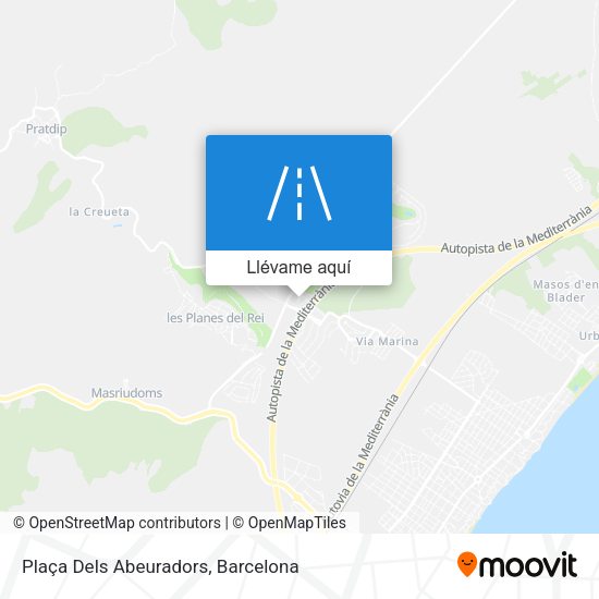 Mapa Plaça Dels Abeuradors