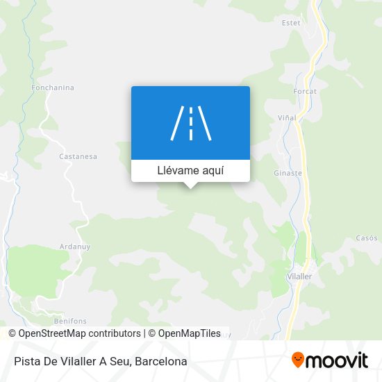 Mapa Pista De Vilaller A Seu