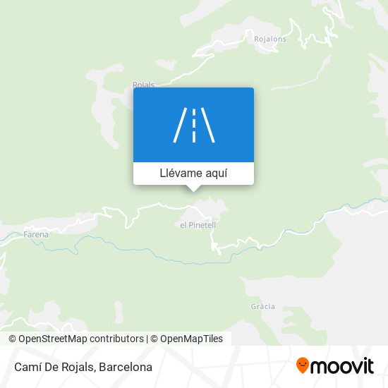 Mapa Camí De Rojals