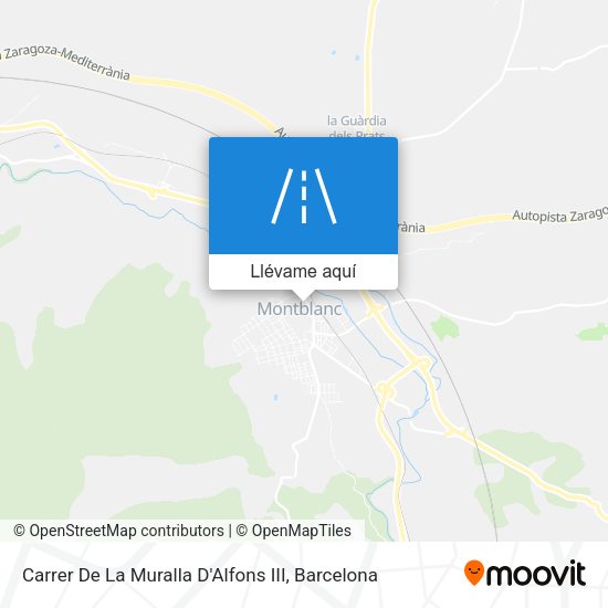 Mapa Carrer De La Muralla D'Alfons III