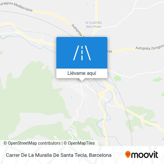 Mapa Carrer De La Muralla De Santa Tecla